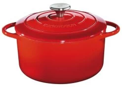 Küchenprofi Bratentopf Rund Aus Gusseisen Provence In Rot