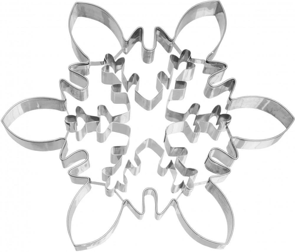 Birkmann Ausstechform XXL Eiskristall Mit Innenprägung Aus Edelstahl