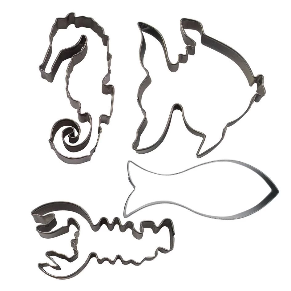 Städter Ausstechform Unterwasserwelt 7–8,5 Cm Set, 4-teilig