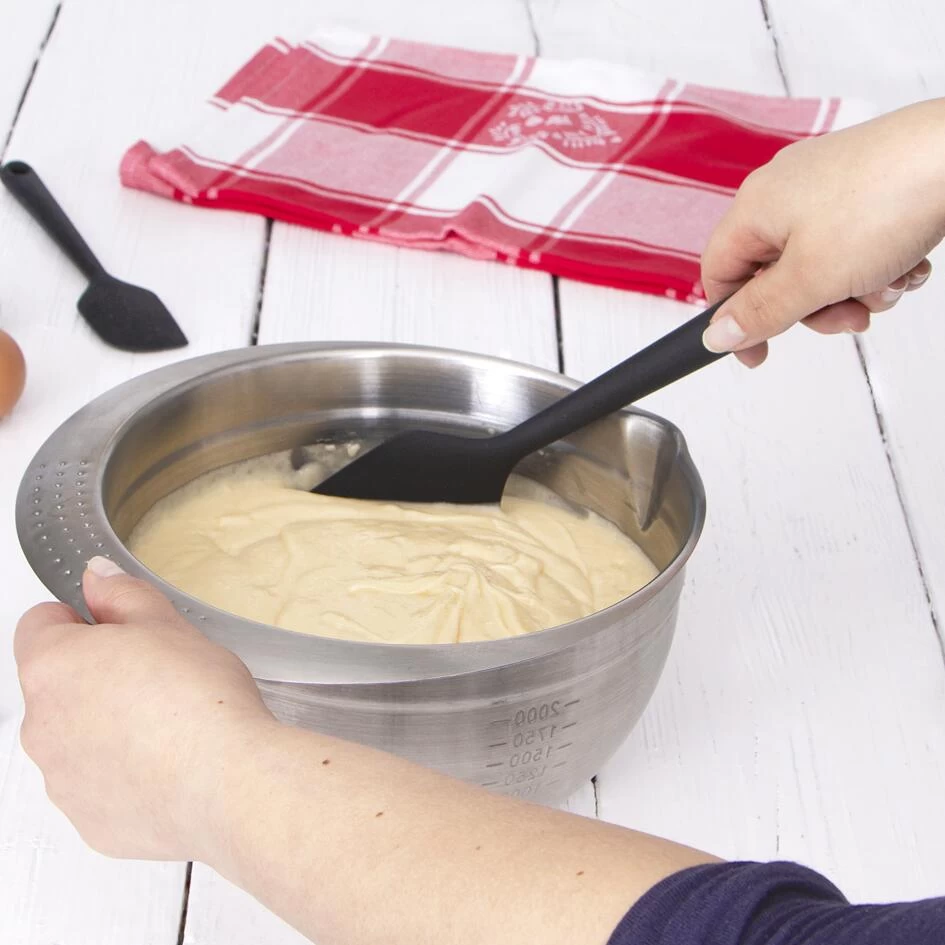 Städter Backhelfer Teigschaber 27,5 Cm / 5,4 Cm Schwarz – Bild 2