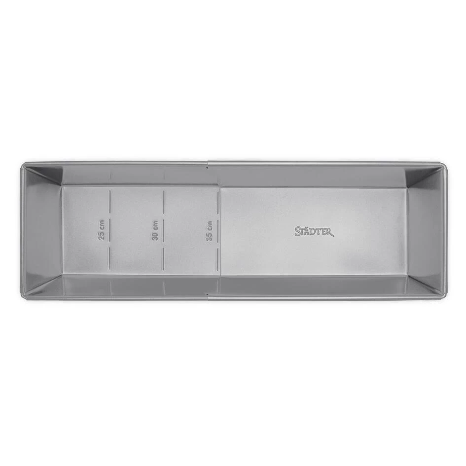 Städter Backform Kastenform 20-35 X 10,5 Cm / H 7 Cm Silber Auszieh 2.100 Ml – Bild 7
