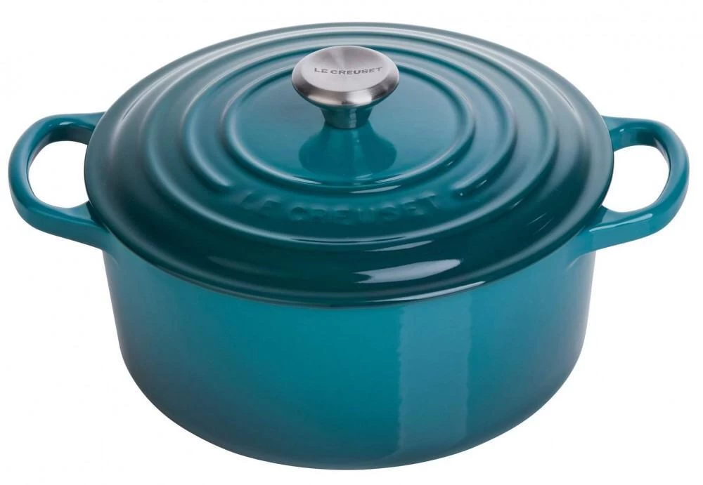 Le Creuset Bräter Signature Rund In Deep Teal