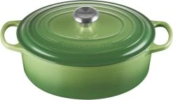 Le Creuset Bräter SIGNATURE Oval In Bamboo Green
