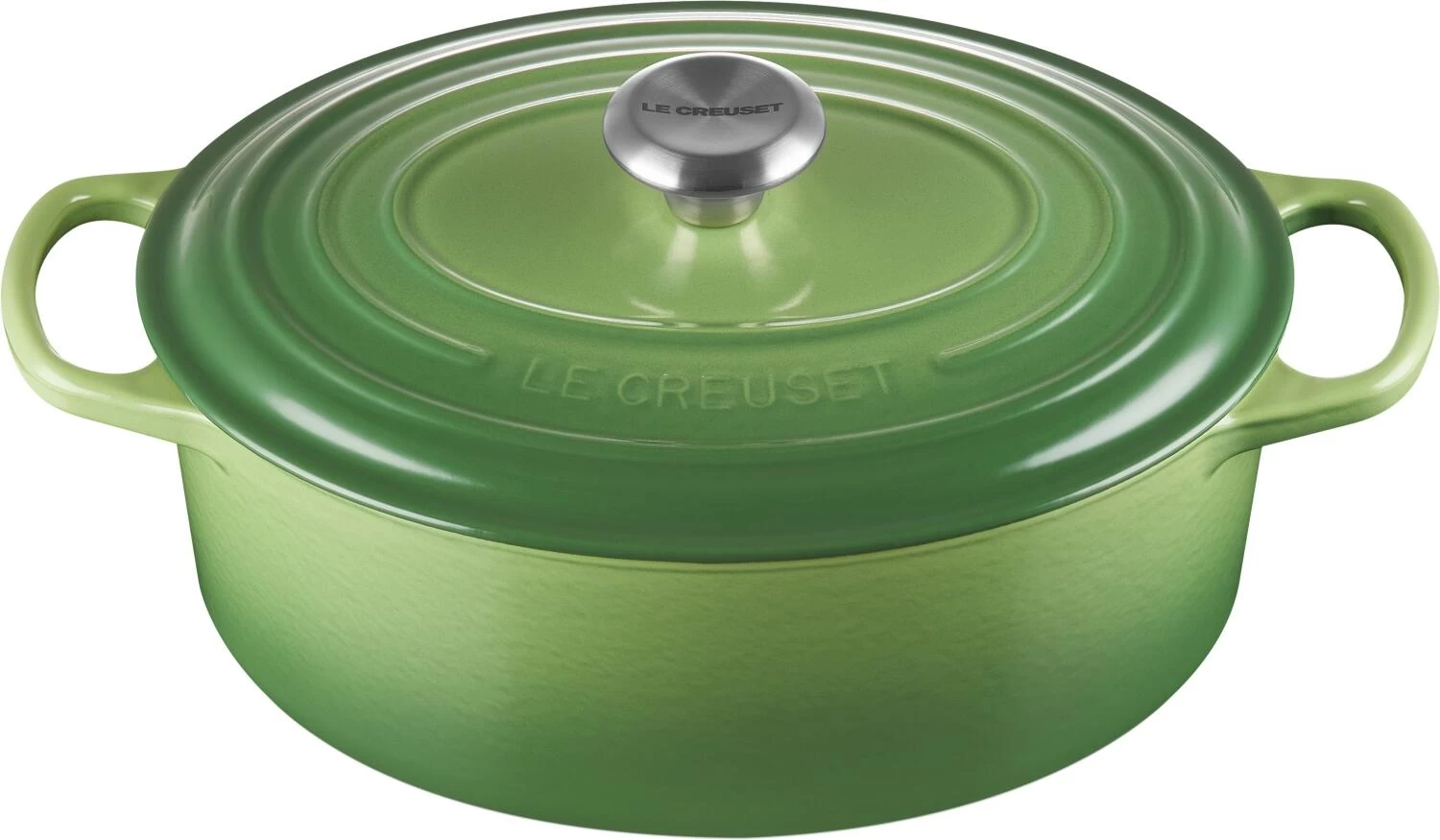 Le Creuset Bräter SIGNATURE Oval In Bamboo Green