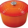 Le Creuset Hoher Bräter Signature Rund In Ofenrot