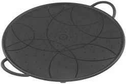 Kuhn Rikon Spritzschutz Silikon Schwarz 26cm