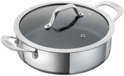 Kuhn Rikon Allround Servierpfanne Beschichtet Mit Glasdeckel 28 Cm