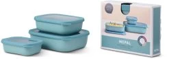 Mepal Set Cirqula Rechteckig 3-teilig (500+1000+2000) - Nordic Green