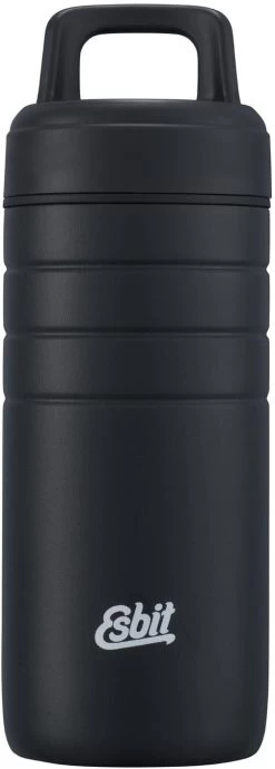 Esbit MAJORIS Edelstahl Thermobecher Mit Isolierverschluss, 450ML, Schwarz