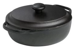 Skeppshult Bräter Oval 2 Liter Mit Gusseisendeckel