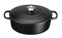 Le Creuset Bräter Signature Oval In Schwarz