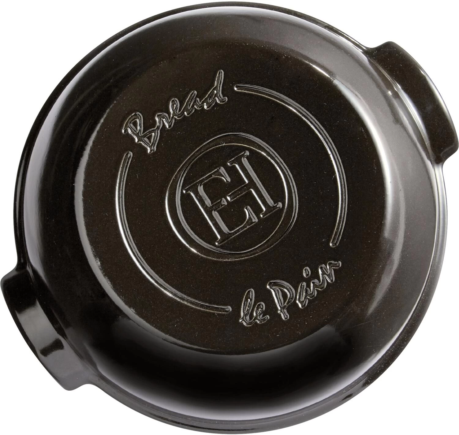 Emile Henry Brotbackform Rund In Fusain – Bild 2