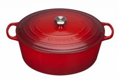 Le Creuset Bräter Signature Oval, 40 Cm (Gänsebräter) In Kirschrot