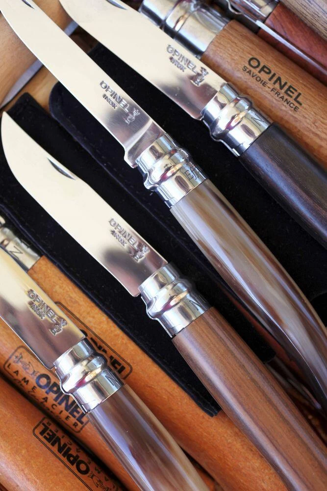 Opinel Messer Slim-Line, Größe 10, Rostfrei, Buchenholz – Bild 2