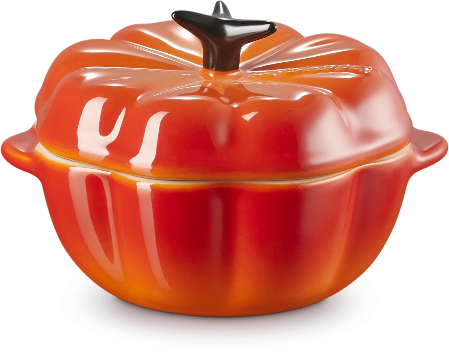 Le Creuset Kürbisförmchen Mit Deckel In Ofenrot