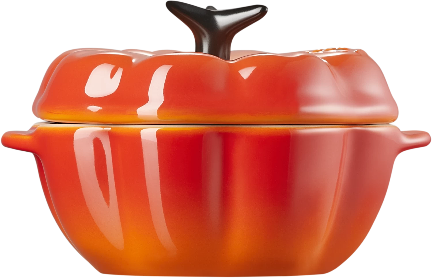 Le Creuset Kürbisförmchen Mit Deckel In Ofenrot – Bild 3