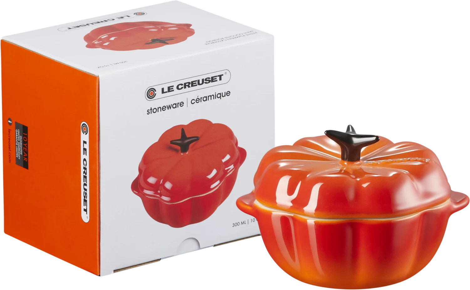 Le Creuset Kürbisförmchen Mit Deckel In Ofenrot – Bild 5