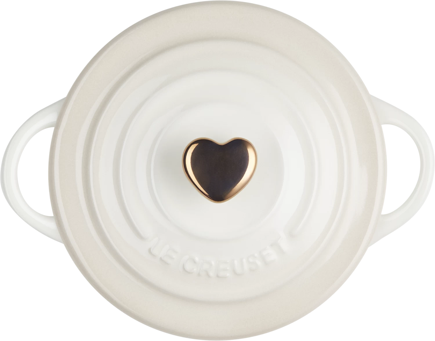 Le Creuset Mini Cocotte Mit Herzknopf In Meringue – Bild 3