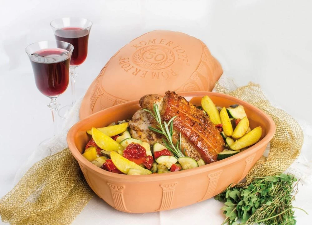 Römertopf Jubiläums-Bräter 50 Jahre, Groß – Bild 4