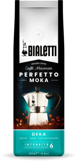 Bialetti Gemahlener Kaffee (entkoffeiniert) Perfetto Moka Deka 250g