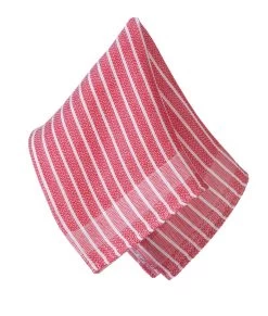 Allzwecktuch Weiße Querstreifen Von KULTSCHTOFF, Rot