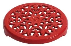 Staub Topfuntersetzer Lilie In Kirschrot