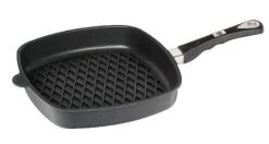 AMT Eckpfanne Hoch Mit BBQ-Grillmuster Und Stiel - Induktion