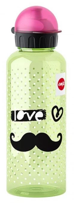 Emsa Teens Tritan Trinkflasche Moustache Mit Trinkverschluss