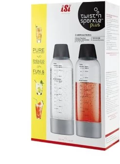 ISi Ersatz-Flaschenset, 2-tlg. Für ISi Twist′n Sparkle