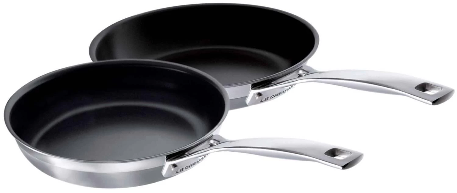 Le Creuset 3-ply Pfannen-Set, 2-teilig, 20 & 24 Cm